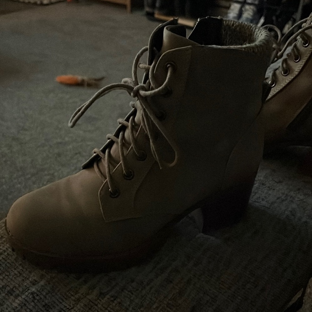 Taupe suede Ankle boots